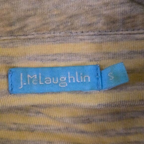 J. Mclaughlin Kosta Pima Cotton Covington Stripe 1/4 Zip Pullover Size S - Picture 6 of 8